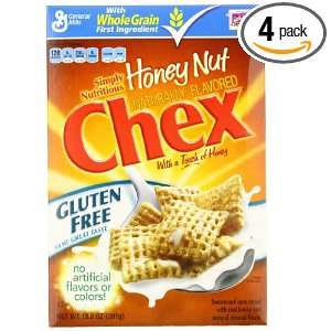 Chex Honey Nut Cereal, 13.8 Ounce Boxes (Pack of 4)  