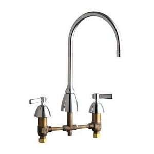  Chicago Faucets 201 AGN8AE3XKCP Chrome Manual Deck Mounted 