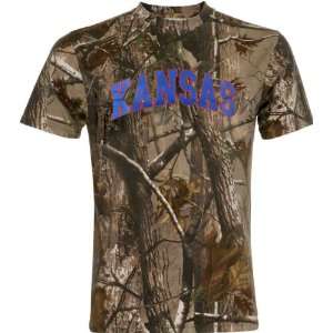  Kansas Jayhawks Realtree Outfitters Camouflage T Shirt 