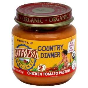 Earths Best Baby Foods Chicken Tomato Pastina, 4 Ounce (Pack of 12)