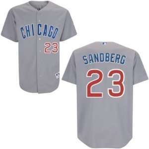  Ryne Sandberg #23 Chicago Cubs Away Replica Jersey Size 52 