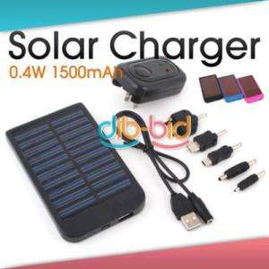 Solar Power Charger for PDA Cell Phone SE 1500 mAh 0.4W  