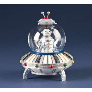  8 Retro Musical Decorative Spaceship with Christmas 