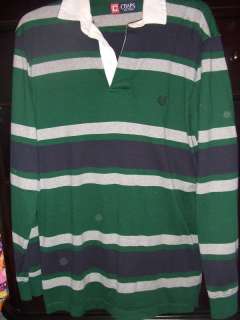 CHAPS LONG SLEEVE RUGBY polo shirt mens size S EUC  