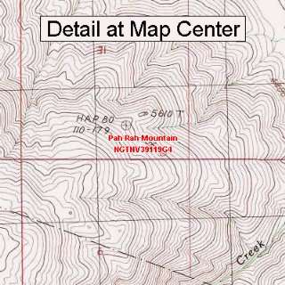  USGS Topographic Quadrangle Map   Pah Rah Mountain, Nevada 