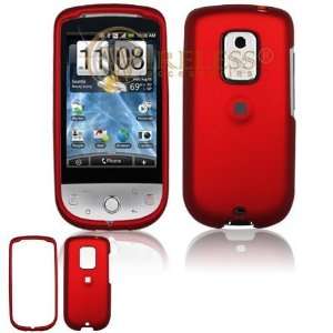  Premium Rubberized Red Snap On Cover Hard Case Cell Phone 