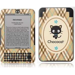  Chococat Brown and Blue Plaid skin for  Kindle 3 