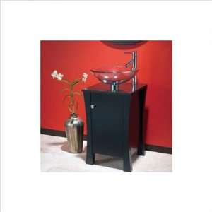   Espresso Vessel Stand Vanity Set Finish Crystal