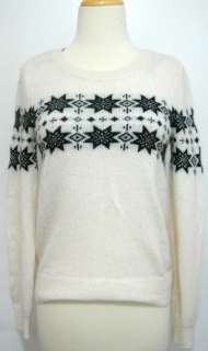 sweater us size xs classic snowflake print NWT soft & warm winter 