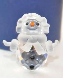 SWAROVSKI CRYSTAL Glass Snow Women Christmas Figurine 655376 w box 