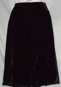 Womens NWT Charter Club Black Velvet Skirt Size 18W 20W 22W 