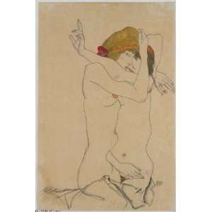  FRAMED oil paintings   Egon Schiele   24 x 36 inches   Two 