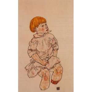  Hand Made Oil Reproduction   Egon Schiele   32 x 52 inches 