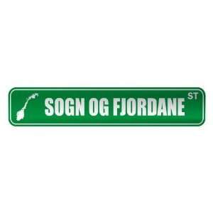   SOGN OG FJORDANE ST  STREET SIGN CITY NORWAY