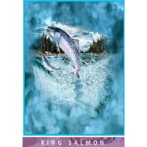  King Salmon Mink Plush Blanket Queen Size   Signature 
