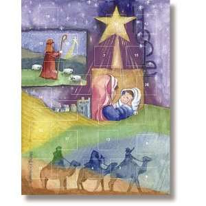   Religious Nativity Advent Calendar with Christmas Prayer Holy Pamphlet