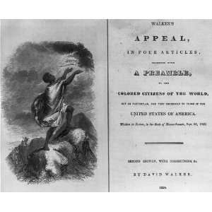  Walkers Appeal,1829,Second Edition,David Walker,slave 