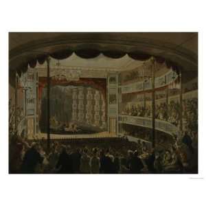  Microcosm of London Sadlers Wells Theatre Giclee Poster 