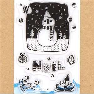  funny Christmas gel stamps snowman reindeer Toys & Games