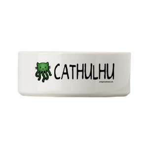  Cathulhu cthulhu cat Funny Small Pet Bowl by  