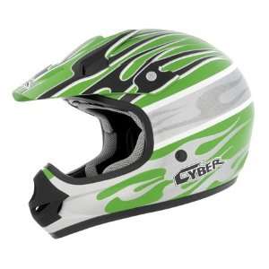  Cyber UX 31C Blaze Full Face Helmet X Small  Green 