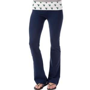 So Low West Virginia Mountaineers Womens Ditsy Yoga Pants   Navy Blue 