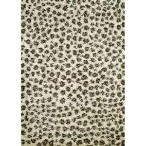  Concord Global Shaggy Leopard Ivory   3 3 x 4 7
