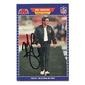  Mike Shanahan Autographed/Signed 1989 Pro Set Card Sports 