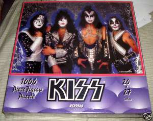 Kiss Puzzle 1000 pc Very Cool and Rare OOP Sealed NM  