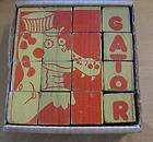 Vintage Block Puzzle 1960s Funky MOD 4 Sides Elephant M