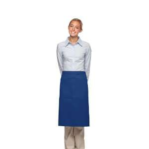 DayStar 124 3/4 Bistro Apron w/Center Pocket   Royal   Embroidery 