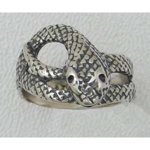   An Adorable Little Sterling Silver Snake Ring Made in America Jewelry