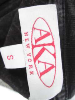 AKA Black Acid Wash Removable Beaded Bib T Shirt Size S  