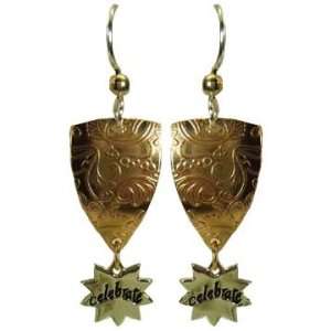 Jody Coyote CELEBRATE gold medal earrings