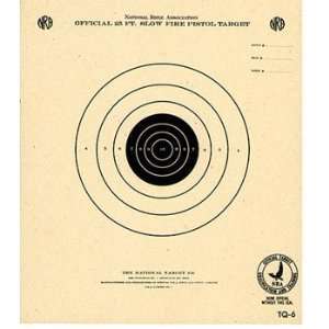  National Target NRA 25 Slow Fire Air Pistol Target 