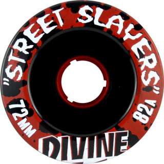DIVINE STREET SLAYERS 72MM 82A BLACK (Set of 4)  
