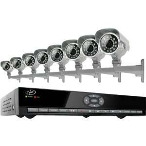  8 Channel Smart Phone Compatible H.264 DVR Security System 