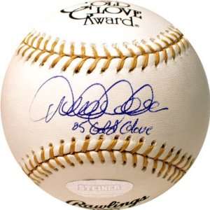  Derek Jeter Autographed Gold Glove Baseball with 05 Gold 