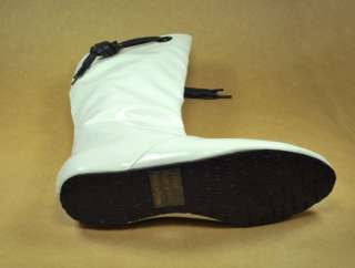 GROOVE Craze 15  Tall Women Size Fashion White Shiny Boots CRAZ12A 