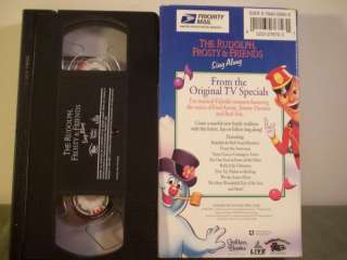 THE RUDOLPH FROSTY & FRIENDS Sing Along Holiday VHS  