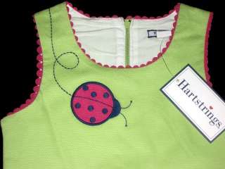   with Embroidered Ladybugs & Pink Detail on Trim & Hem~ Fully Lined