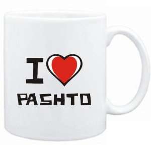  Mug White I love Pashto  Languages