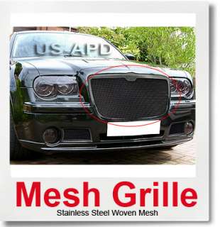 05 10 Chrysler 300/300C Stainless Black Mesh Grille  