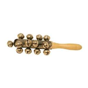  Hand Sleigh Bells on Wood Musical Instruments