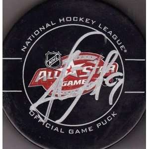 Jonathan Toews Signed Puck   2010 All Star w COA #19   Autographed NHL 
