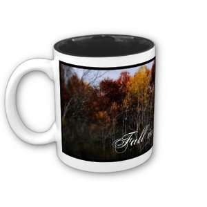  Red and Yellow Birch Fall in Wisconsin Coffee Mug
