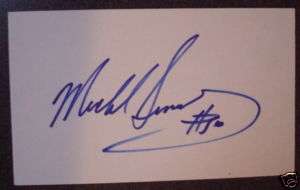 Chicago Bears HOFer MIKE SINGLETARY #50 Autograph 3x5  