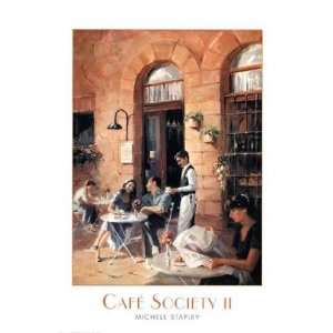   Cafe Society Ii   Poster by Michele Stapley (24 x 36)