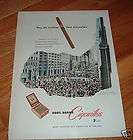 1950 Robt Burns Cigarillos Cigar Ad 5th Ave New York