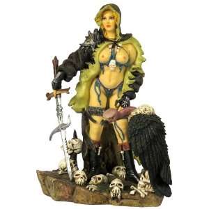  Cloaked  Warrior Fantasy Figurine Statue